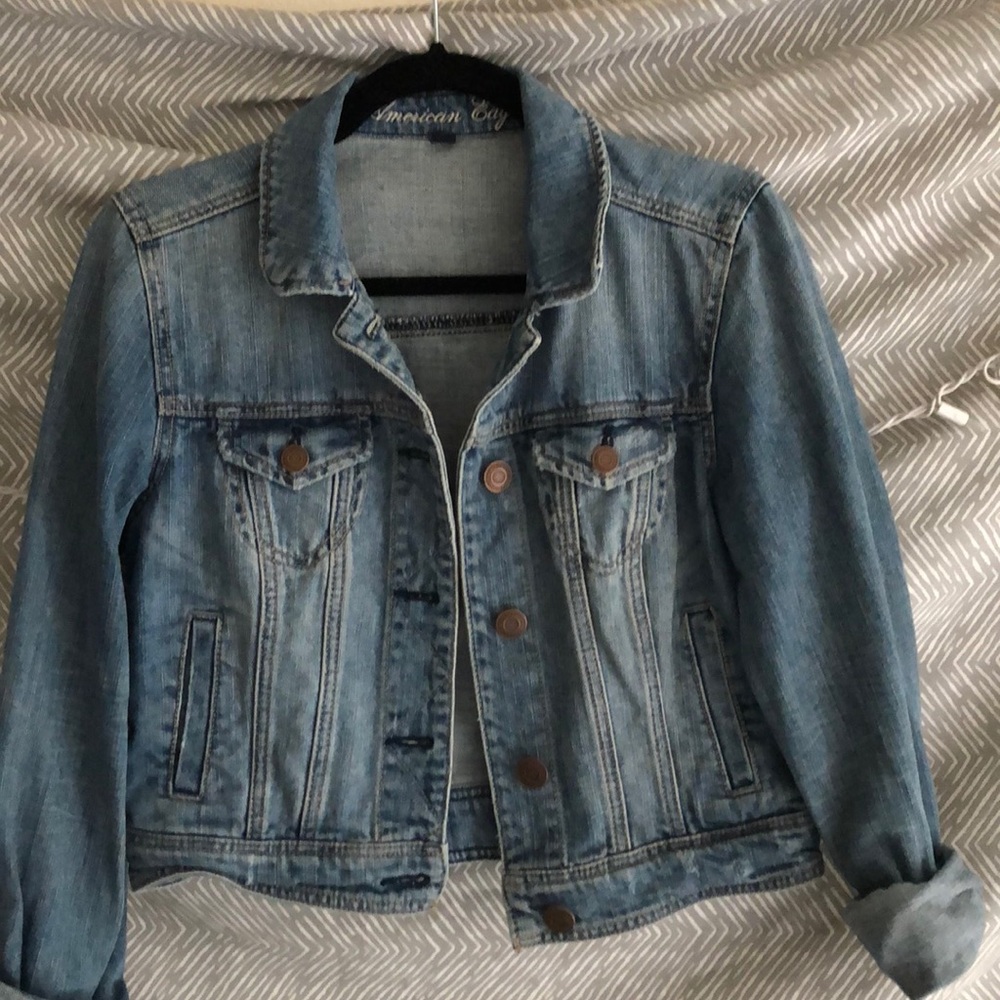 AE Distressed Denim Jacket